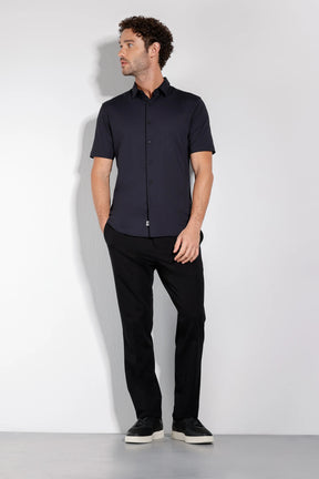 Camisa Recovery Tech Manga Curta Preto