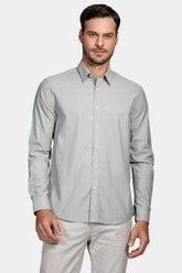 Camisa Slim Sarja Peletizada Verde