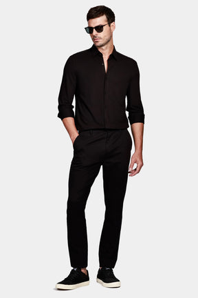 Camisa Manga Longa Cosmo Regular Malha Liquid Repeller Preto