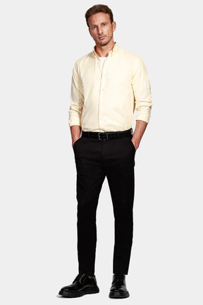 Camisa Manga Longa Move Regular Oxford Button-Down Amarelo